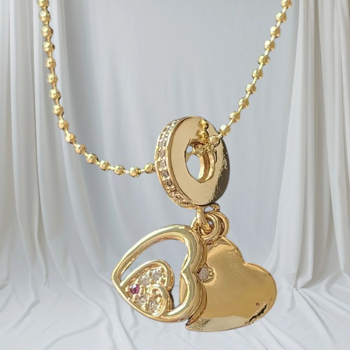 Golden heart necklace